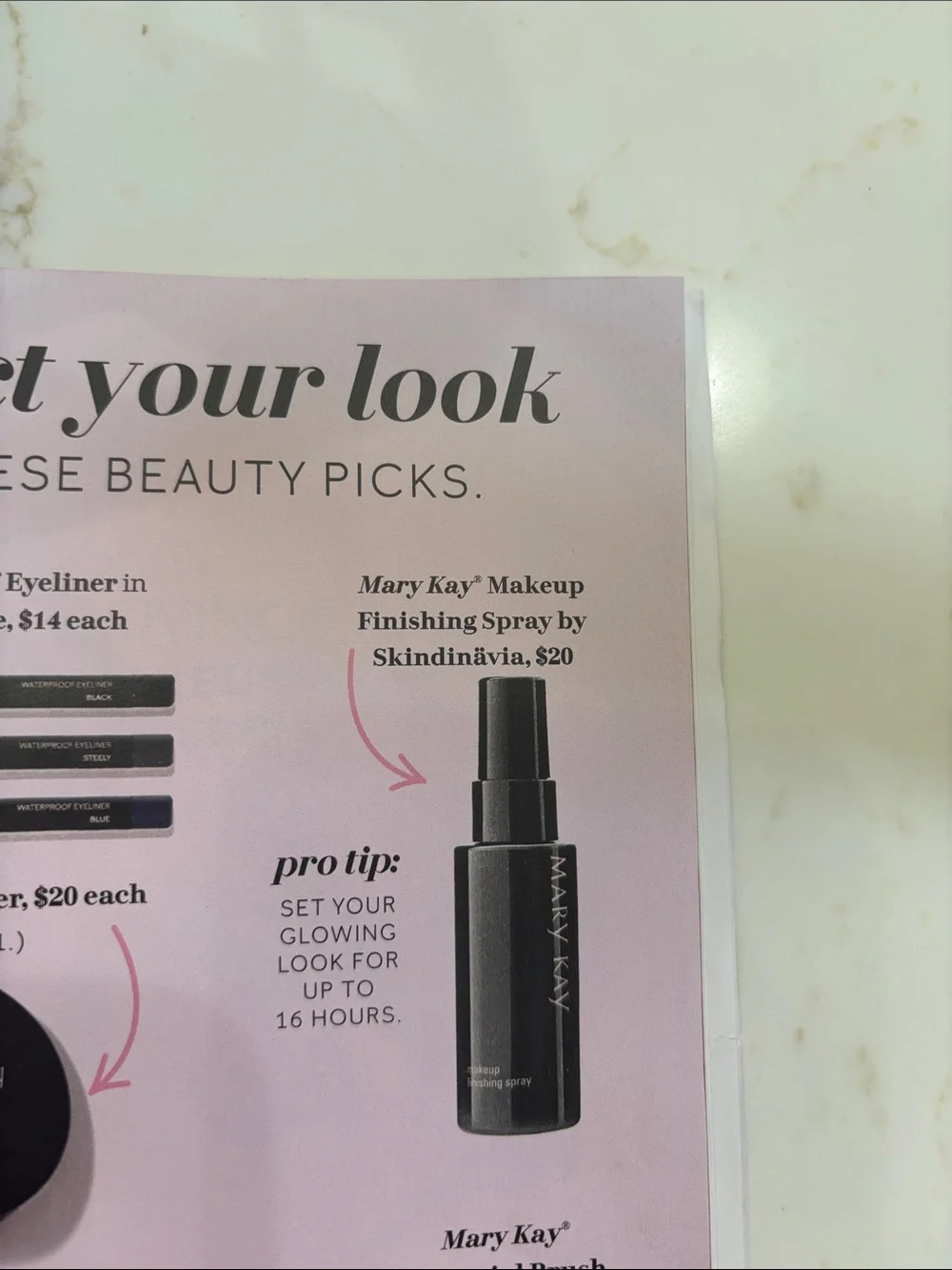 Mary Kay Makeup Finishing Spray - Black & Pink Accents